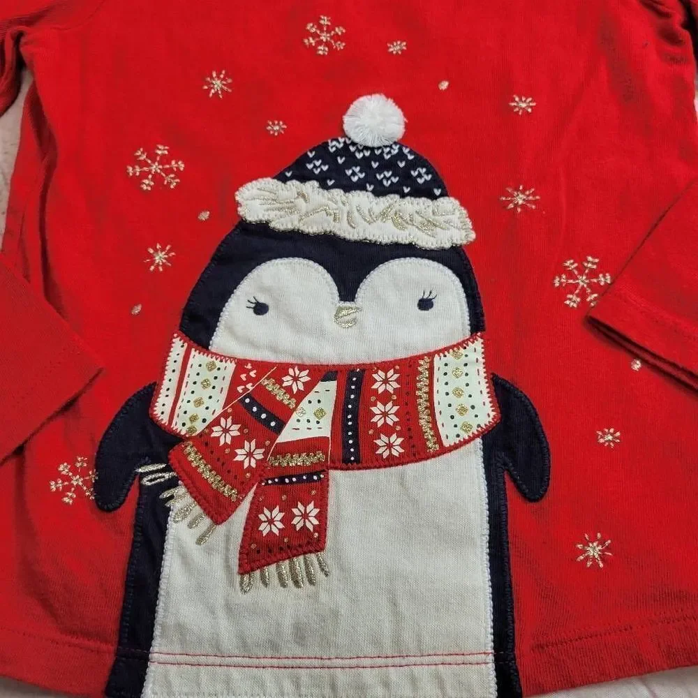 Gymboree winter penguin shirt 4T